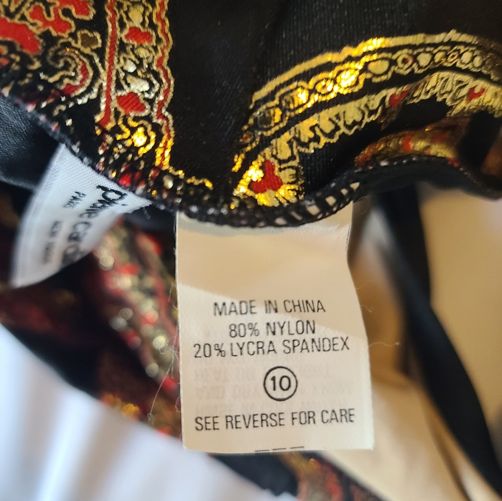 Pierre Cardin Juniors Black/Gold Bikini Size 10 - Picture 3 of 5